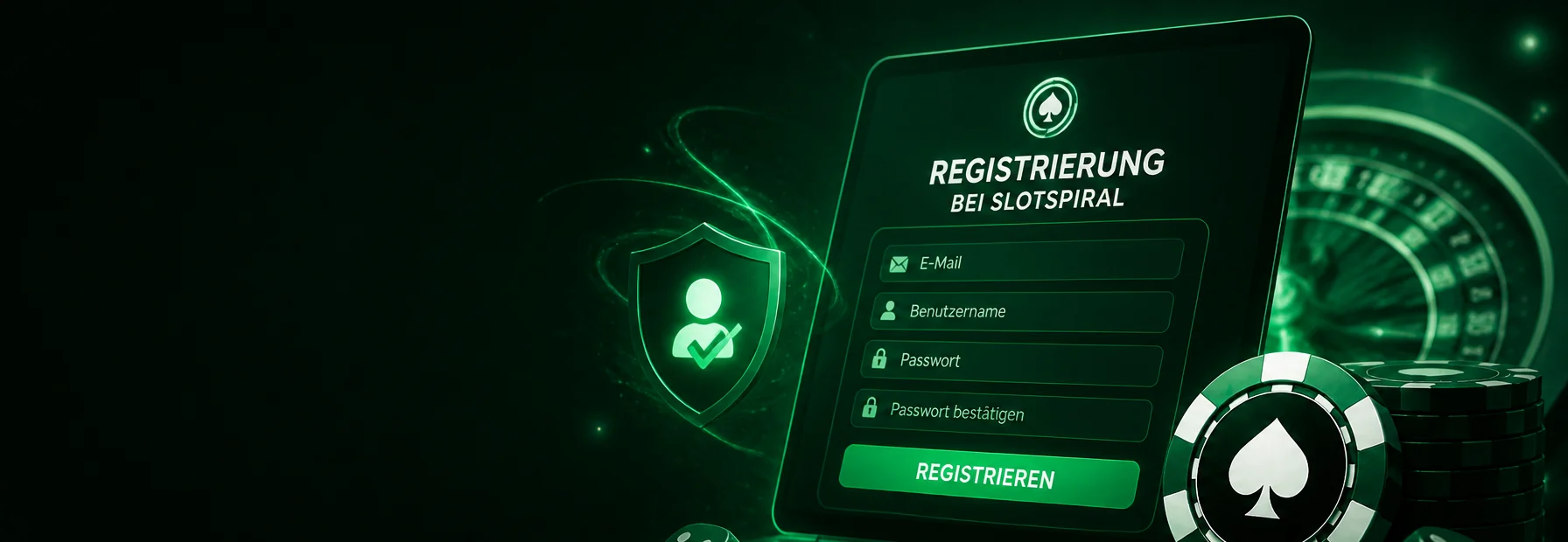Registrierung bei Slotspiral